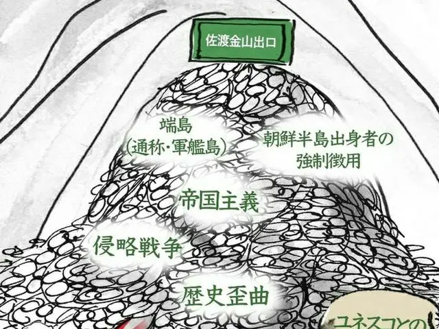 韓国の市民団体、「佐渡島の金山」のユネスコ登録申請を阻止する「日本語ポスター」配布（画像提供:wowkorea）