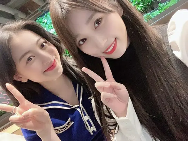 矢吹奈子（元IZ*ONE）、ジヒョ(TWICE)との2ショットを公開…「HAPPY BIRTHDAY」（画像提供:wowkorea）