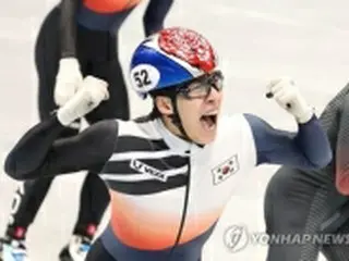 北京五輪で韓国勢初の金　ショートトラック男子１５００メートル