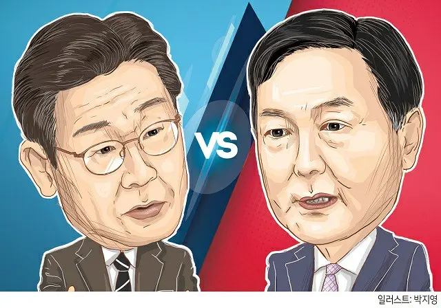 韓国の尹錫悦候補の支持率が李在明候補を上回ったという世論調査の結果が公開された（画像提供:wowkorea）