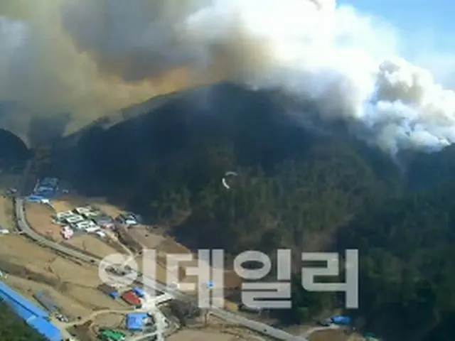 山火事3段階・国家危機警報「深刻」発令＝韓国江原道三陟市（画像提供:wowkorea）