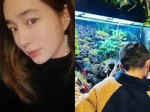 女優イ・ミンジョン、息子ジュンフくんと水族館に外出…「いつも幸せなキミとのデート」（画像提供:wowkorea）