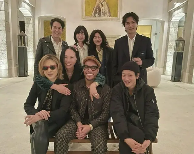 韓国俳優とYOSHIKI1（画像提供:wowkorea）