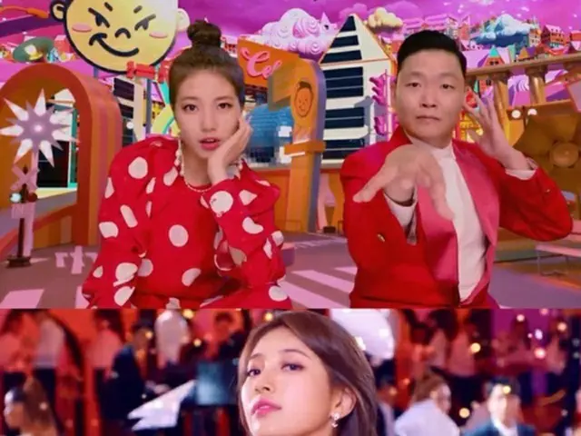 PSY＆スジ（元Miss A）のコラボ、3年ぶりにベールを脱いだ…「Celeb」MVティザー公開（画像提供:wowkorea）