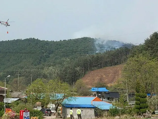 江原道襄陽郡で山火事発生...「対応2段階」発令＝韓国消防当局（画像提供:wowkorea）