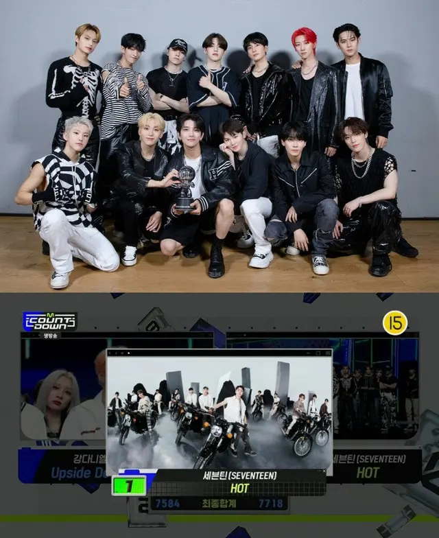 「SEVENTEEN」カムバック後、初の1位に…「舞台で感動を与える」（画像提供:wowkorea）