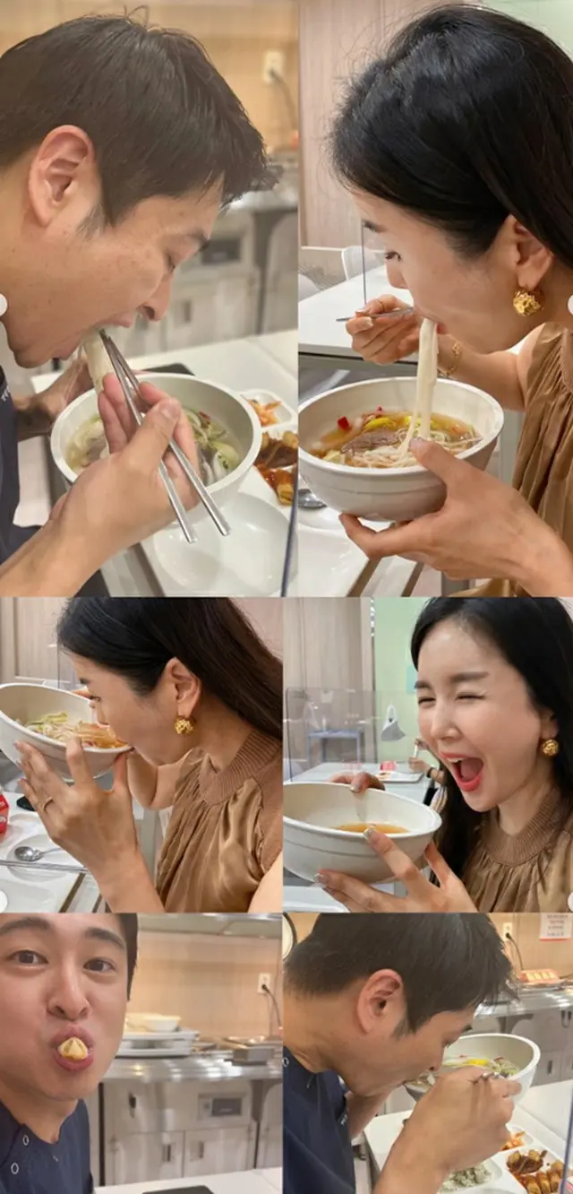 チャン・ヨンラン、天生縁分・夫婦…韓医師の夫と食べる姿もそっくり（画像提供:wowkorea）