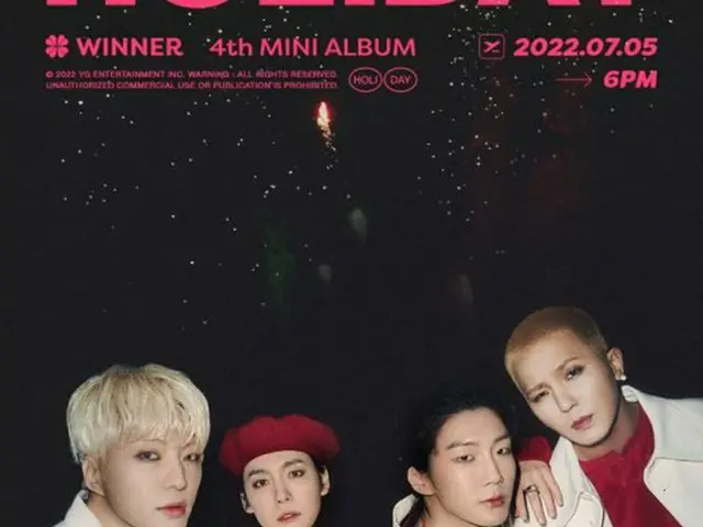 「WINNER」、ニューアルバム名は「HOLIDAY」“ヒーリングソングでカムバック”（画像提供:wowkorea）