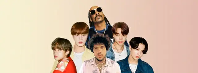 「BTS」4メンバー、米音楽プロデューサー兼シンガーソングライターのベニー・ブランコ＆ラッパーのスヌープ・ドッグとコラボ曲発表（画像提供:wowkorea）