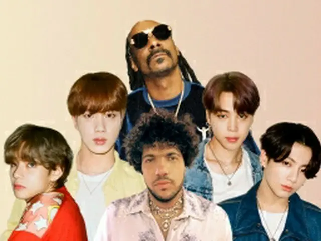 「BTS」4メンバー、米音楽プロデューサー兼シンガーソングライターのベニー・ブランコ＆ラッパーのスヌープ・ドッグとコラボ曲発表（画像提供:wowkorea）