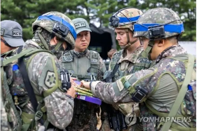 韓米の合同訓練（韓国陸軍提供）＝（聯合ニュース）≪転載・転用禁止≫