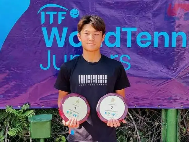 韓国テニスの有望株チャン・ウヒョク、ジュニア国際大会でシングルス優勝・ダブルス準優勝（画像提供:wowkorea）
