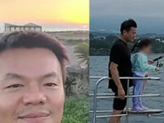 J.Y.Park（パク・チニョン）、SNSで”イクメン姿”を公開＝家族で済州島旅行