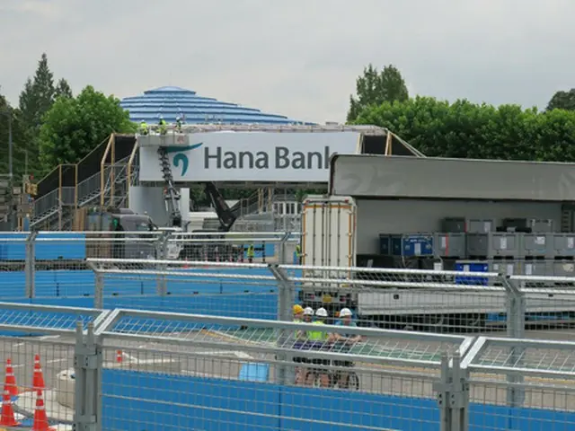 フォーミュラE「2022 HANA BANK SEOUL E-PRIX」開催まで8日を残し、工事が着々と進んでいる（画像提供:wowkorea）