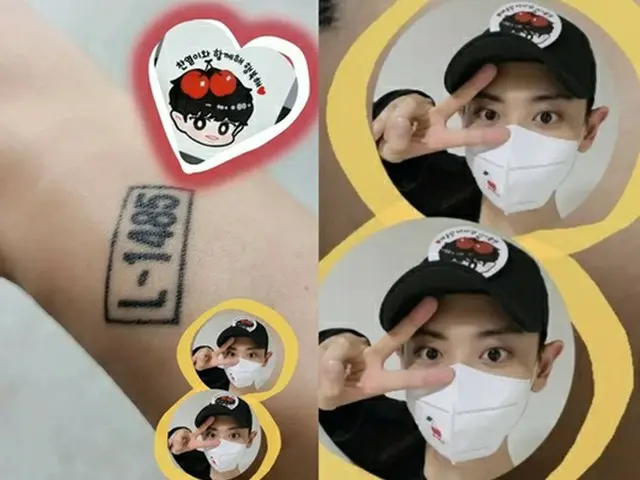 「EXO」CHANYEOL、除隊前の近況報告…タトゥー”L-1485”の意味は？（画像提供:wowkorea）