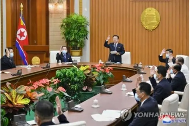 7日に開かれた最高人民会議常任委員会の総会＝（朝鮮中央通信＝聯合ニュース）