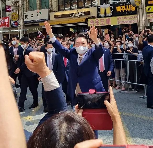 大邱を訪れた尹錫悦大統領（画像提供:wowkorea）