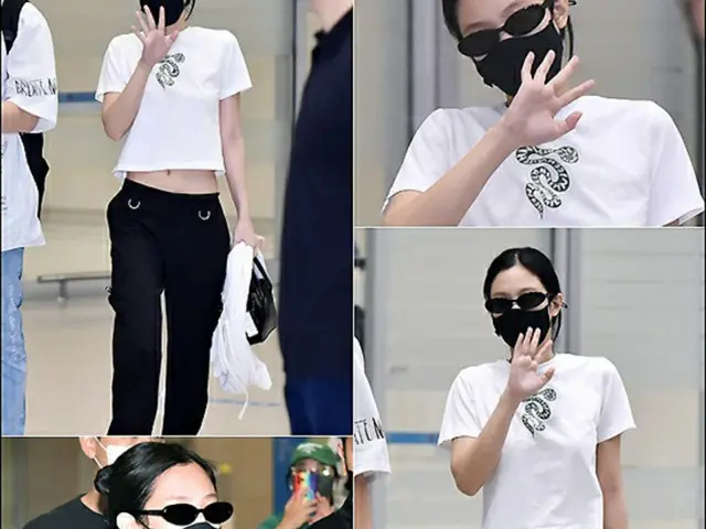 ”V（BTS）と熱愛説”JENNIE（BLACKPINK）、空港で着用していたTシャツの「価格」が話題に（画像提供:wowkorea）
