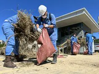 台風の被害復旧に総動員…ポスコの社員「玉の汗」＝韓国