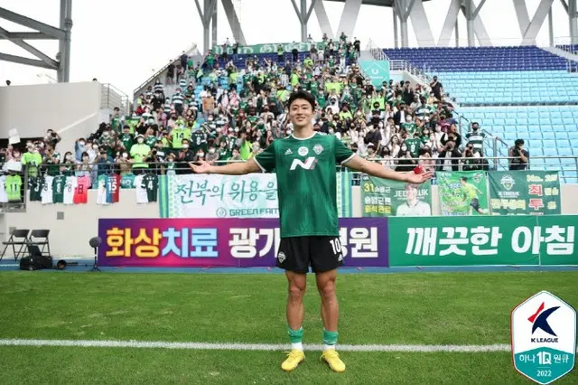 サッカー韓国代表FWチョ・ギュソン、全北のシーズン最終戦でマルチゴール＝今シーズン「得点王」に（画像提供:wowkorea）