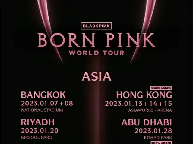 「BLACKPINK」側、アジア8都市でスタジアム公演を開催＝ガールズグループ”最大規模”（画像提供:wowkorea）