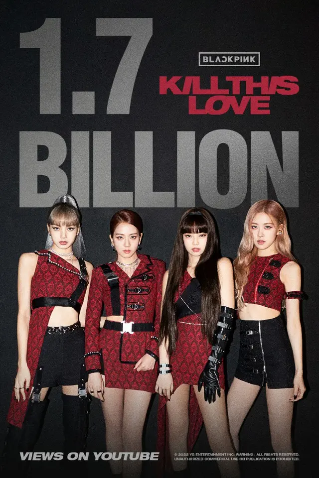 「BLACKPINK」、「Kill This Love」のMVが17億再生回数突破！（画像提供:wowkorea）