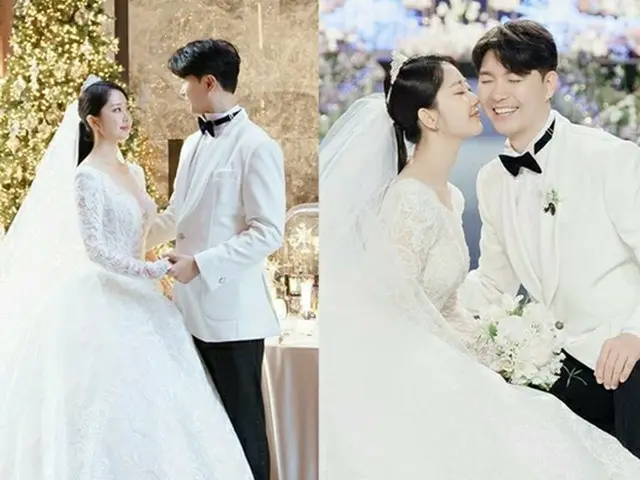 ”奇跡みたいな日々”…パク・スホン、結婚式の写真公開（画像提供:wowkorea）