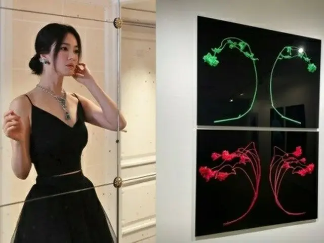 女優ソン・ヘギョ、チョ・ソンヒ作家展示会の近況を公開…義理あふれる“女神”（画像提供:wowkorea）