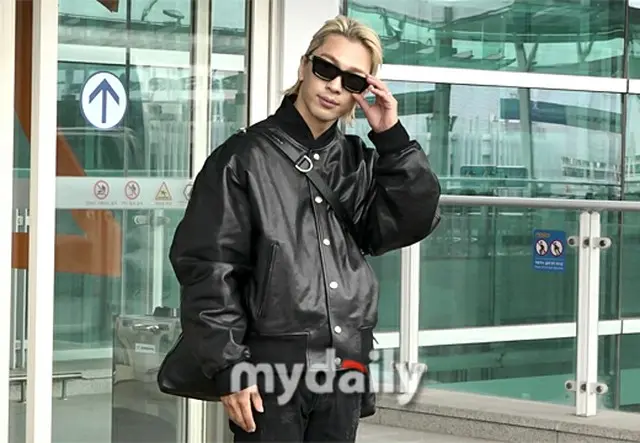 SOL（BIGBANG）、ブラックの”ワントーンコーデ”で空港へ（画像提供:wowkorea）