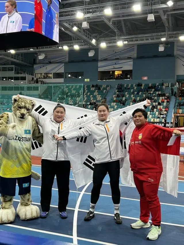 女子砲丸投げのチョン・ユソン、「アジア室内陸上選手権」韓国初の金メダル（画像提供:wowkorea）