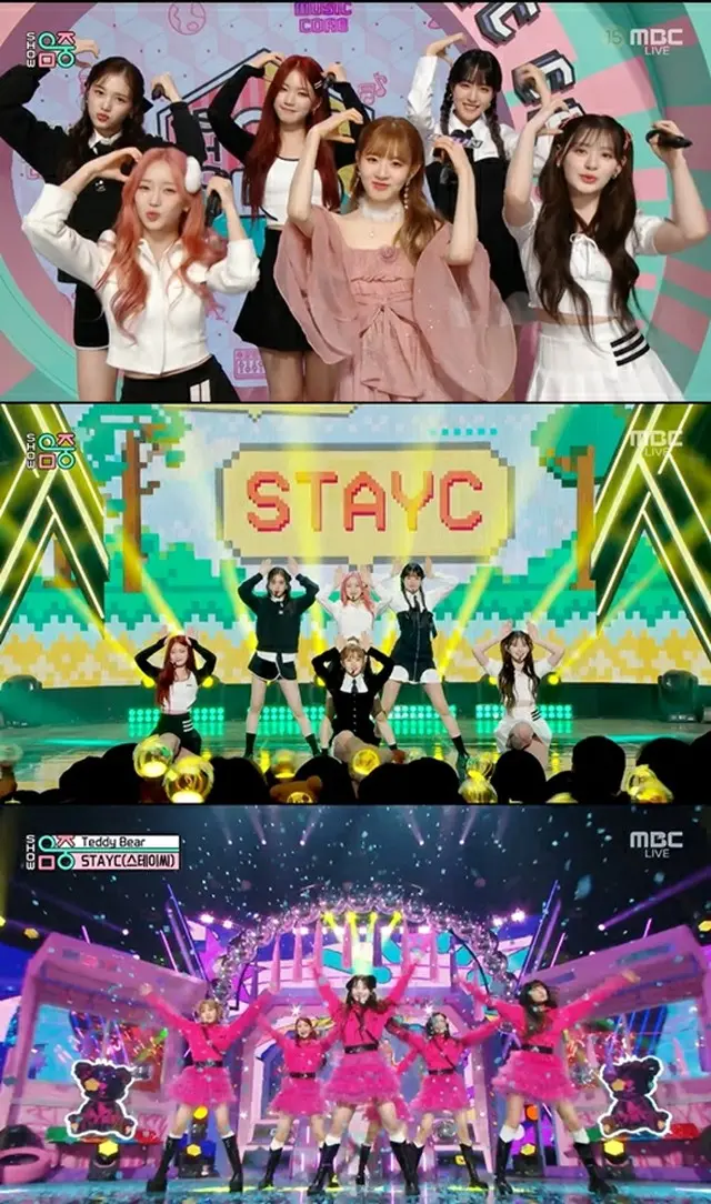 「STAYC」が18日に放送されたMBC「ショー！ K-POPの中心」に出演した。（画像提供:wowkorea）