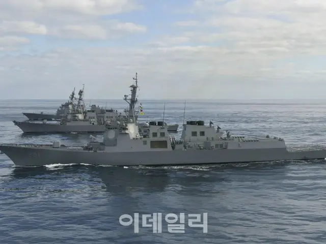 日米韓イージス艦、北朝鮮ミサイルに対応し海上で「防御訓練」（画像提供:wowkorea）