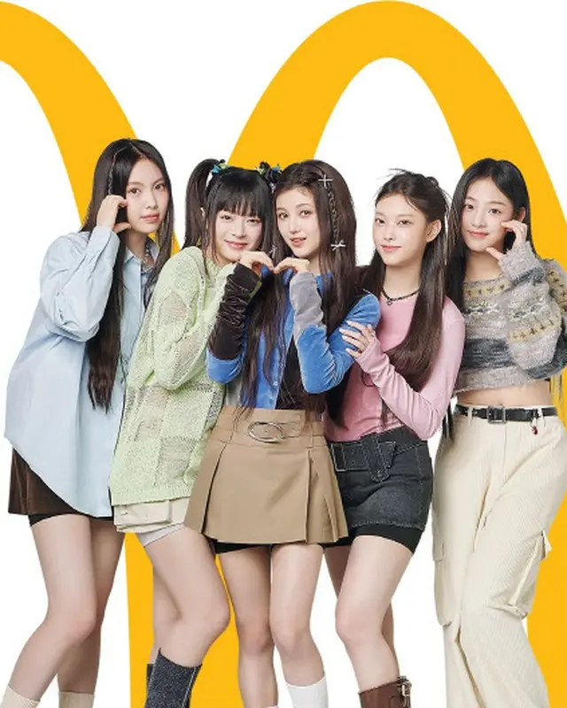 韓国マクドナルド、ガールズグループ「NewJeans」を広告モデルに抜てき（画像提供:wowkorea）