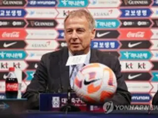 韓国サッカー代表監督が就任会見　「１―０より４―３の勝利好む」