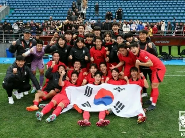 Ｕ２０韓国代表（大韓サッカー協会提供）＝（聯合ニュース）≪転載・転用禁止≫