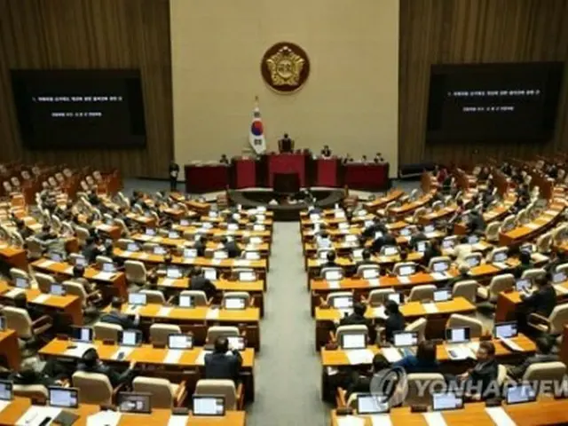 韓国国会の本会議場（資料写真）＝（聯合ニュース）