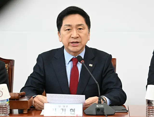 韓国与党“国民の力”のキム・ギヒョン（金起ヒョン） 代表（画像提供:wowkorea）