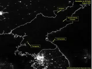 北朝鮮の夜は闇　平壌と産業団地は数年前よりやや明るく＝米研究機関