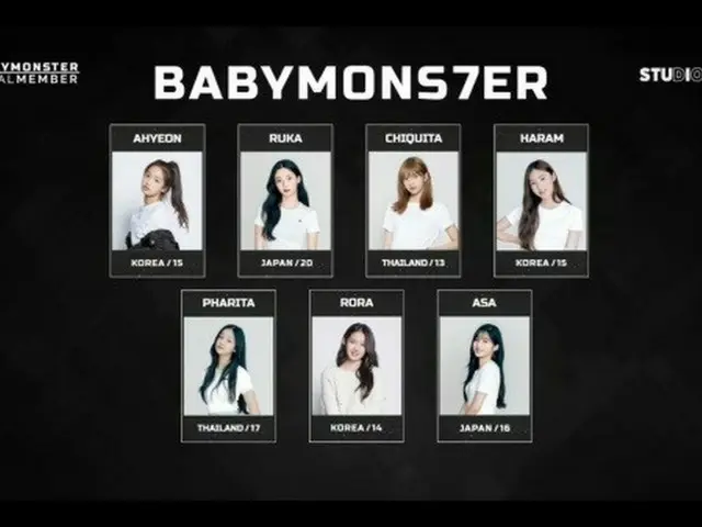 “YGの新人”「BABYMONSTER」、脱落者なく7人でデビュー！ヤン・ヒョンソク「最善を尽くして支援」（画像提供:wowkorea）