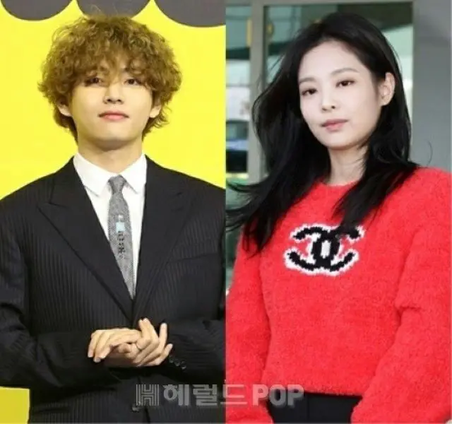 V（BTS）＆JENNIE（BLACKPINK）、本当に「パリの恋人」？（画像提供:wowkorea）