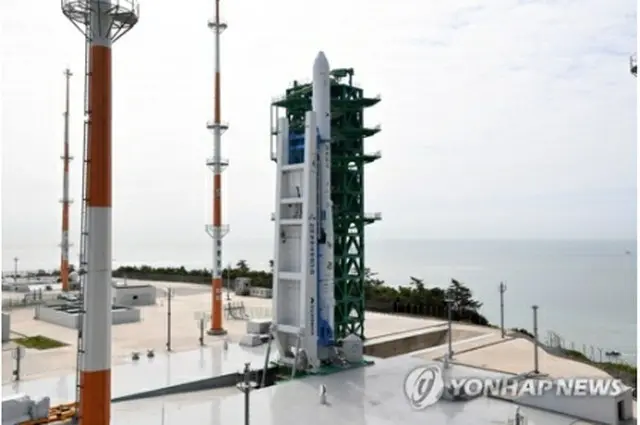 韓国が独自開発した国産ロケット「ヌリ」が２６日午後、南部の全羅南道・高興の羅老宇宙センターから打ち上げられた（韓国航空宇宙研究院提供）＝（聯合ニュース）≪転載・転用禁止≫