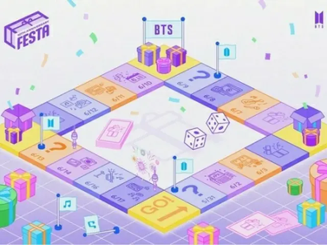 「2023　BTS　FESTA」のイベントカレンダー（ビッグヒットミュージック提供）＝（聯合ニュース）≪転載・転用禁止≫