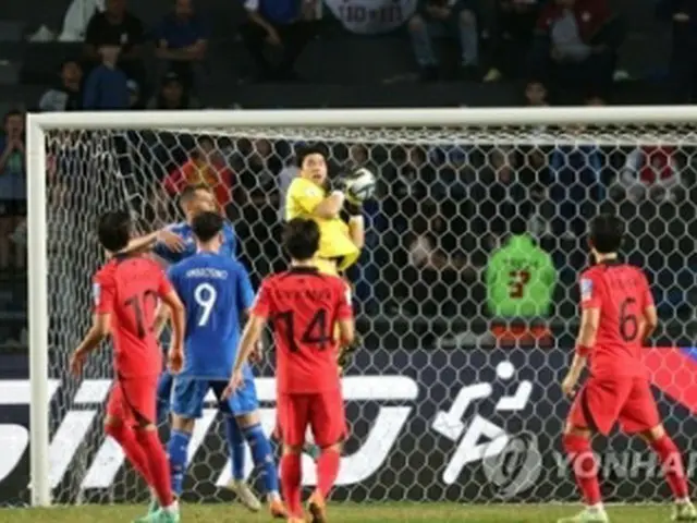 サッカーのＵ―２０Ｗ杯アルゼンチン大会準決勝で、韓国はイタリアに１―２で敗れた＝８日、ラプラタ（聯合ニュース）