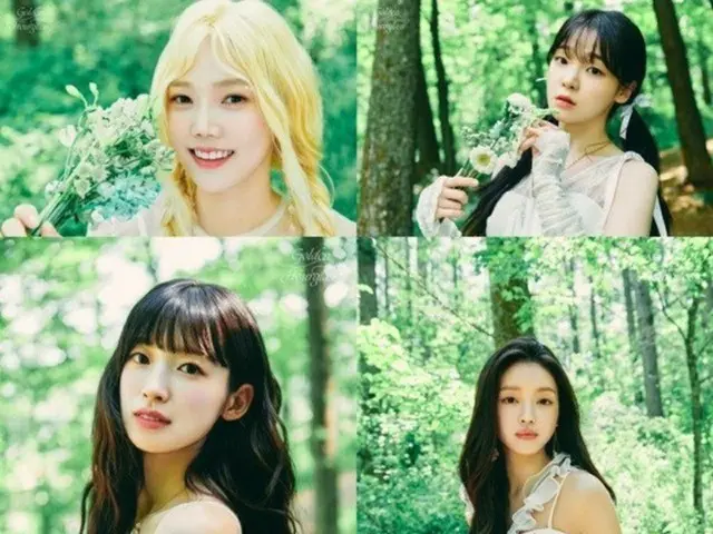 カムバック「OH MY GIRL」、森の妖精になった…まぶしい純白の美しさ（画像提供:wowkorea）