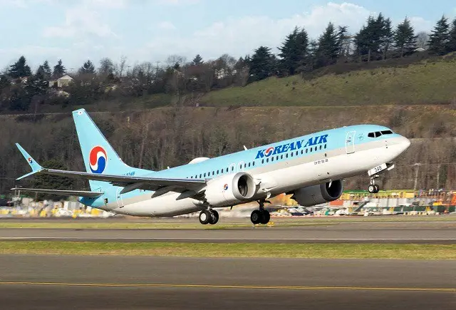 大韓航空のボーイング737-8航空機（画像提供:wowkorea）