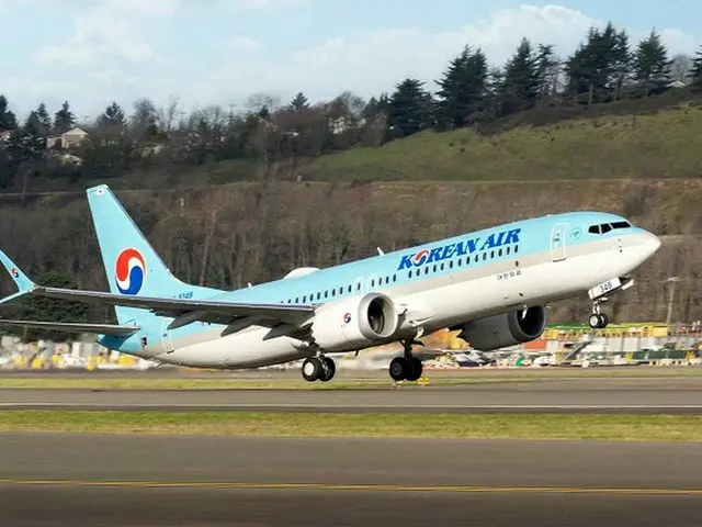 大韓航空のボーイング737-8航空機（画像提供:wowkorea）