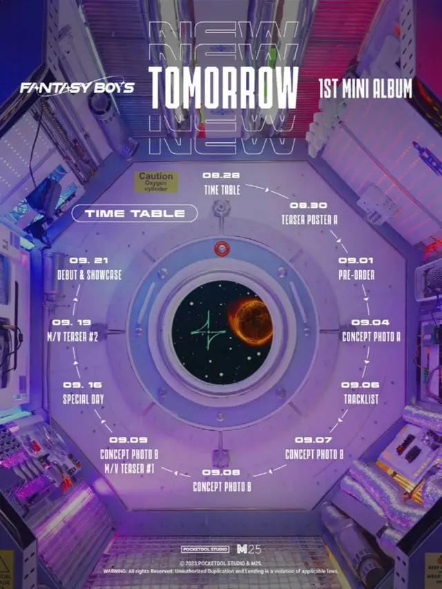 「FANTASY BOYS」、デビューアルバム名は「NEW TOMORROW」