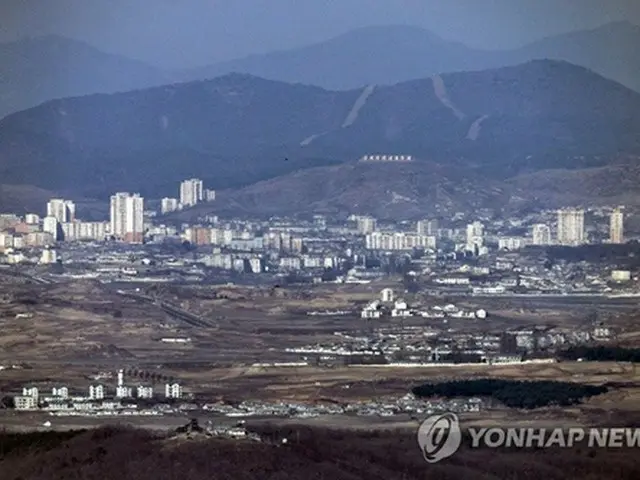 韓国北部の京畿道・坡州から眺めた北朝鮮・開城市の様子（資料写真）＝（聯合ニュース）