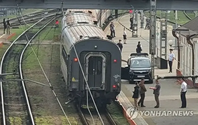 ウラジオストク駅の様子＝１１日、ウラジオストク（聯合ニュース）