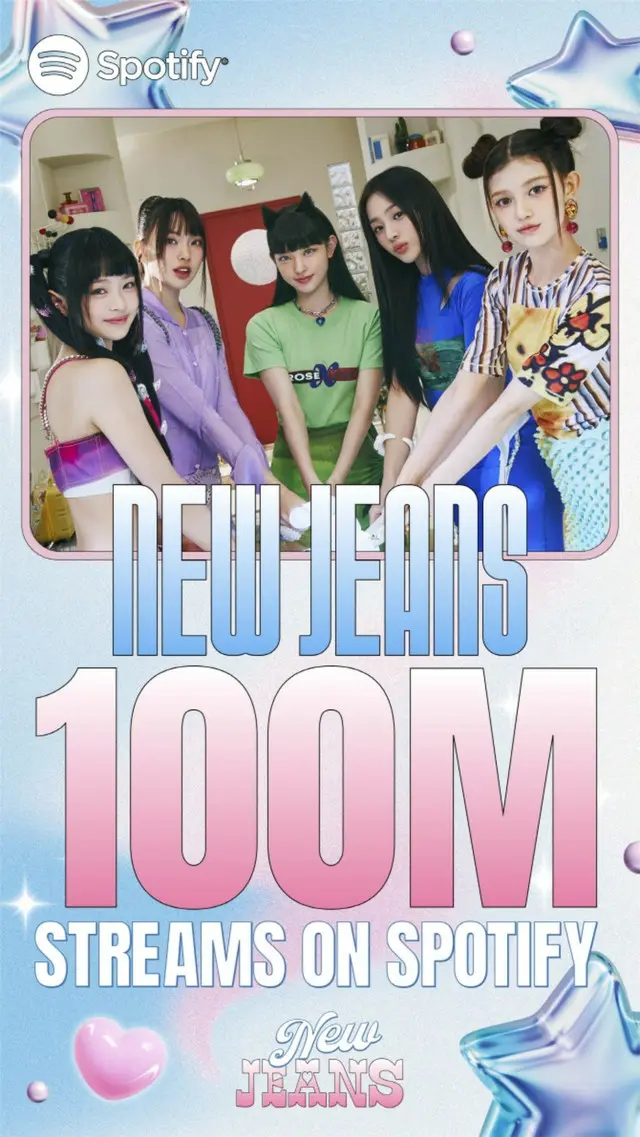 「NewJeans」、先行公開曲「New Jeans」もSpotify1億ストリーミング達成